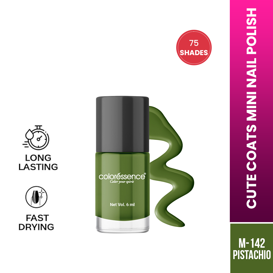 Coloressence Cute Coats Nail Polish | 6 ml | iBellaa
