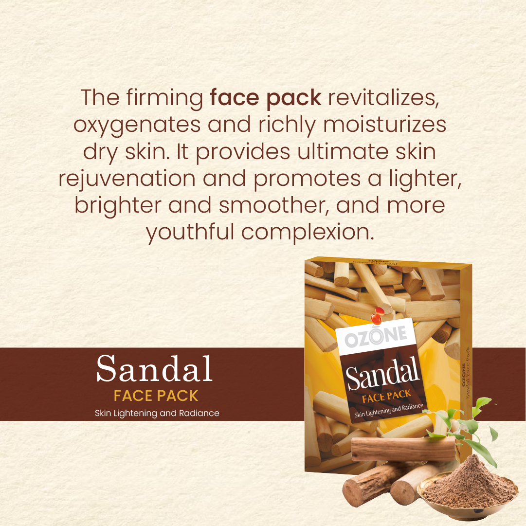 Ozone Sandal Dry Face Pack | 25 g | iBellaa