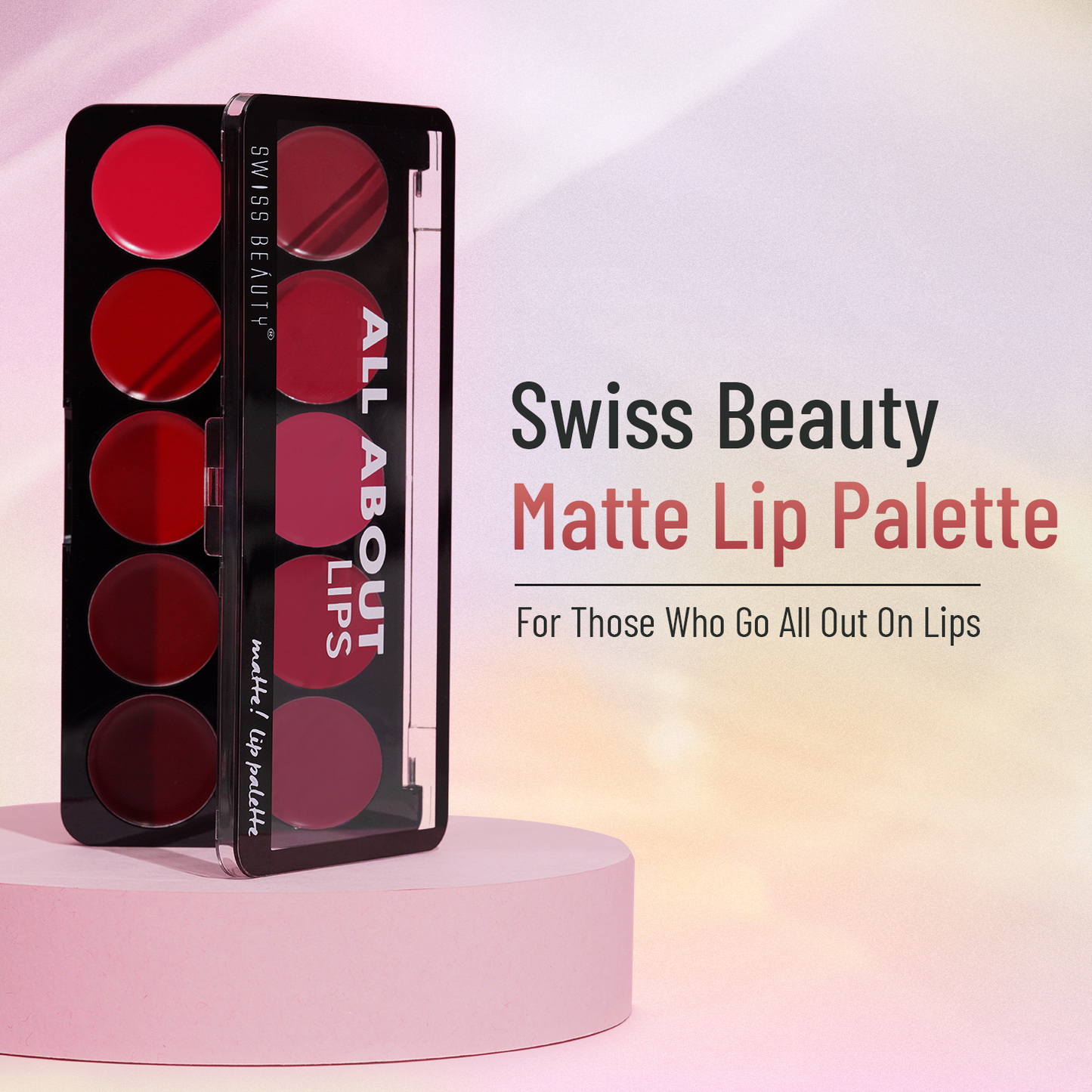 Swiss Beauty Matte Lip Palette | 12 g | iBellaa