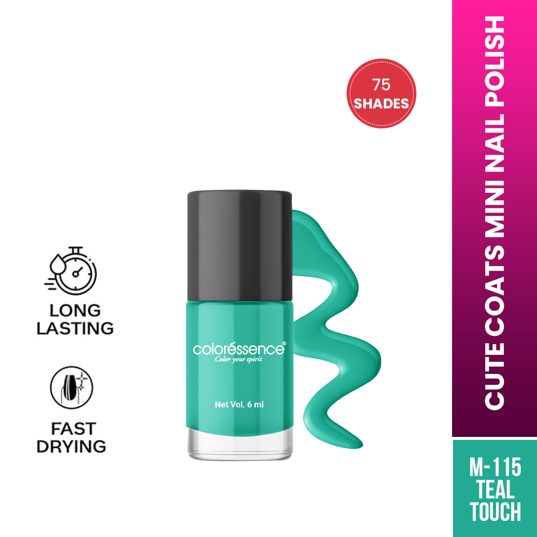 Coloressence Cute Coats Nail Polish | 6 ml | iBellaa