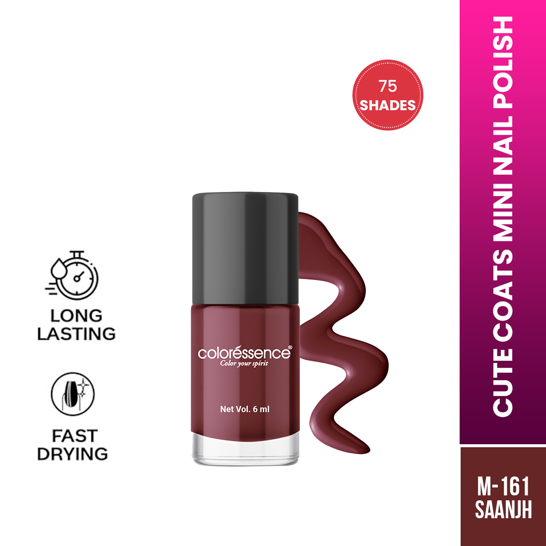 Coloressence Cute Coats Nail Polish | 6 ml | iBellaa