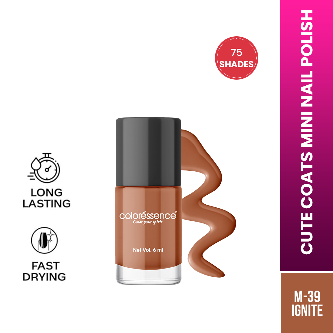 Coloressence Cute Coats Nail Polish | 6 ml | iBellaa