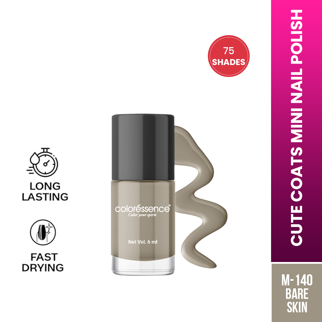 Coloressence Cute Coats Nail Polish | 6 ml | iBellaa