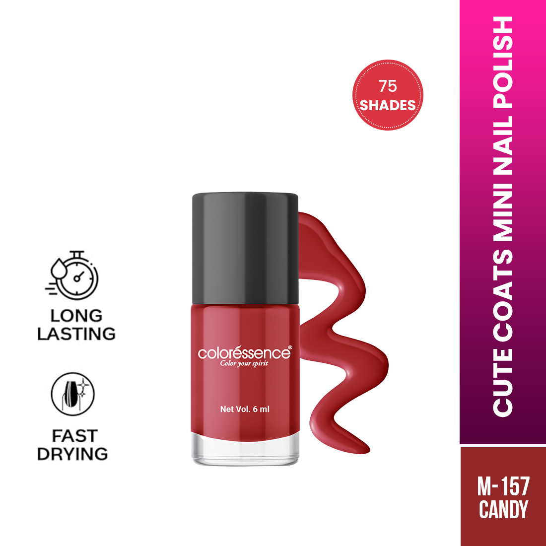 Coloressence Cute Coats Nail Polish | 6 ml | iBellaa