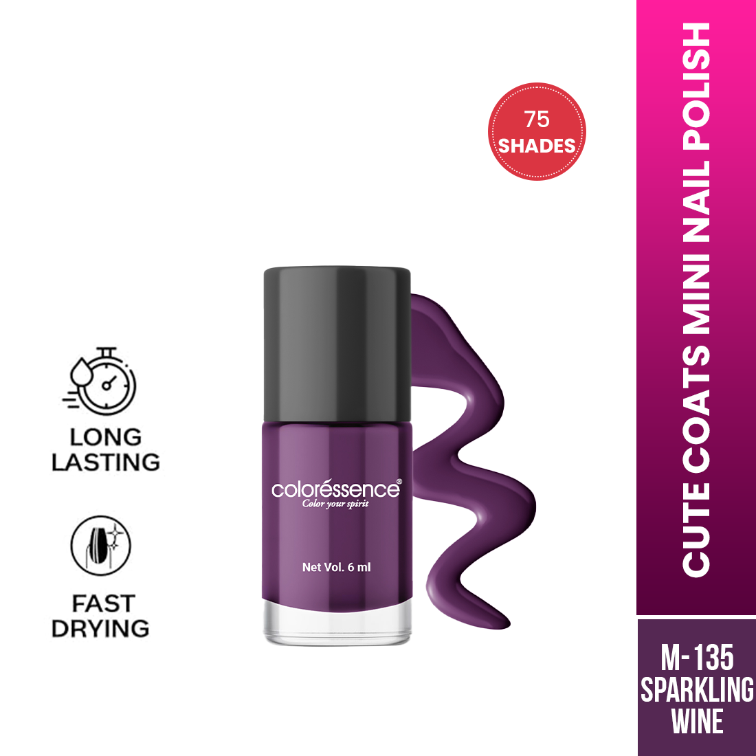 Coloressence Cute Coats Nail Polish | 6 ml | iBellaa