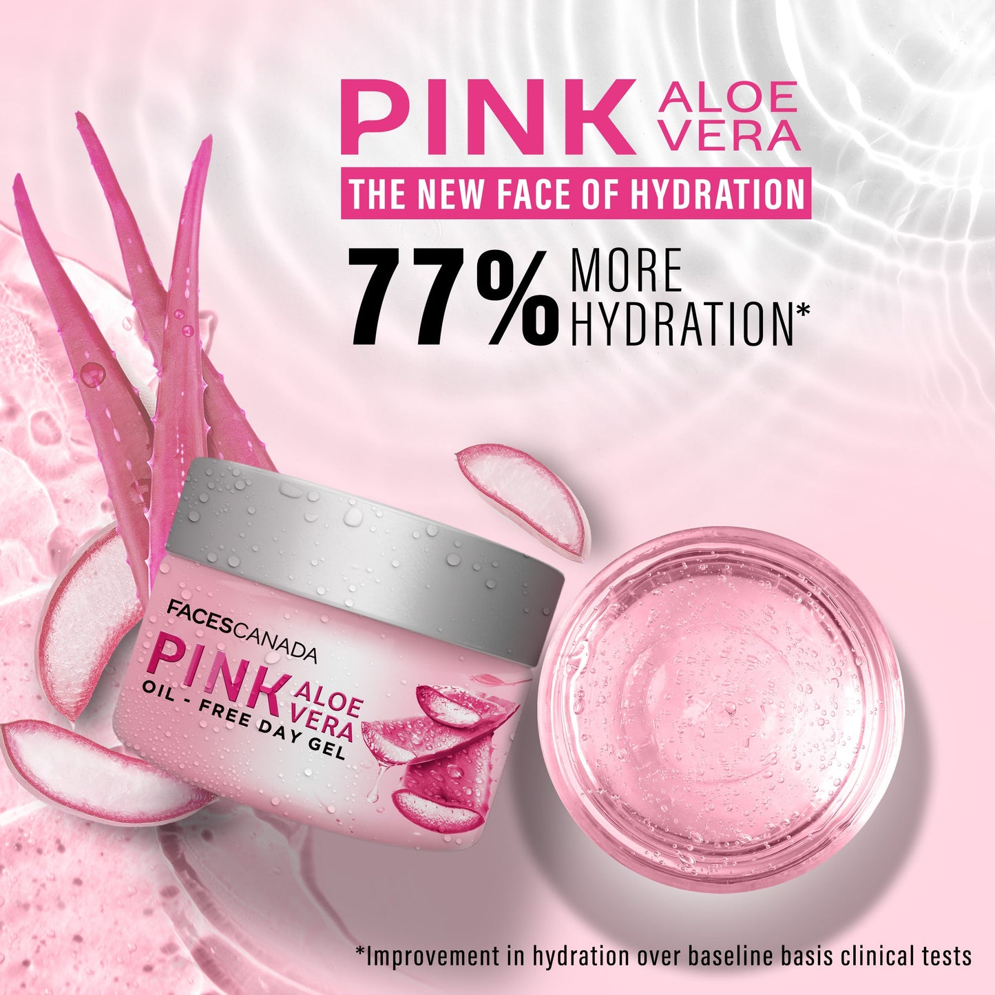 Faces Canada Pink Aloe Vera Oil-Free Day Gel | 15 g | iBellaa
