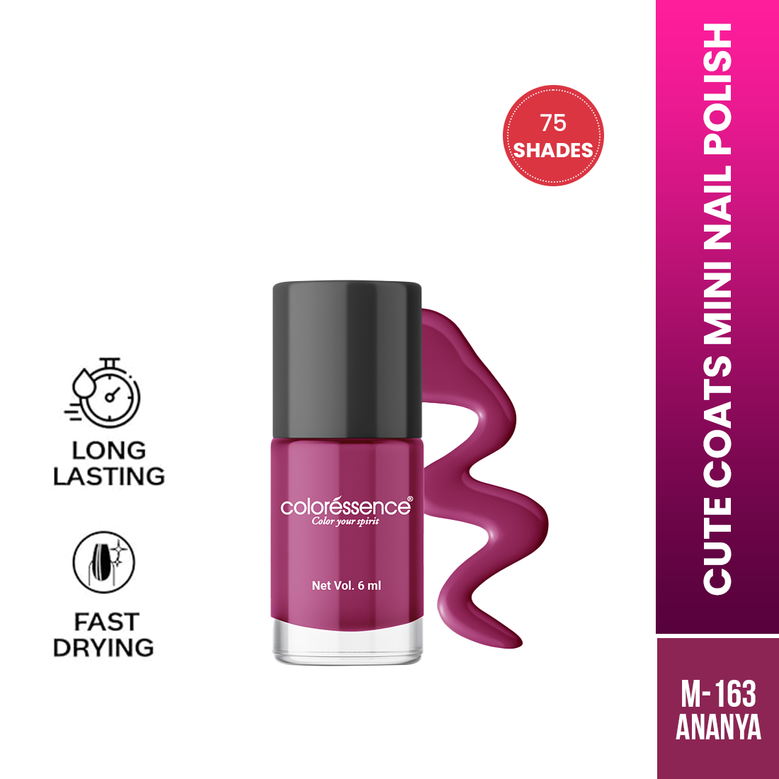 Coloressence Cute Coats Nail Polish | 6 ml | iBellaa