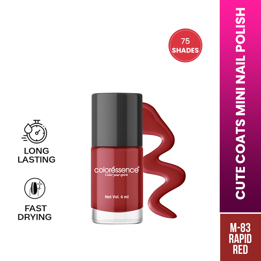 Coloressence Cute Coats Nail Polish | 6 ml | iBellaa