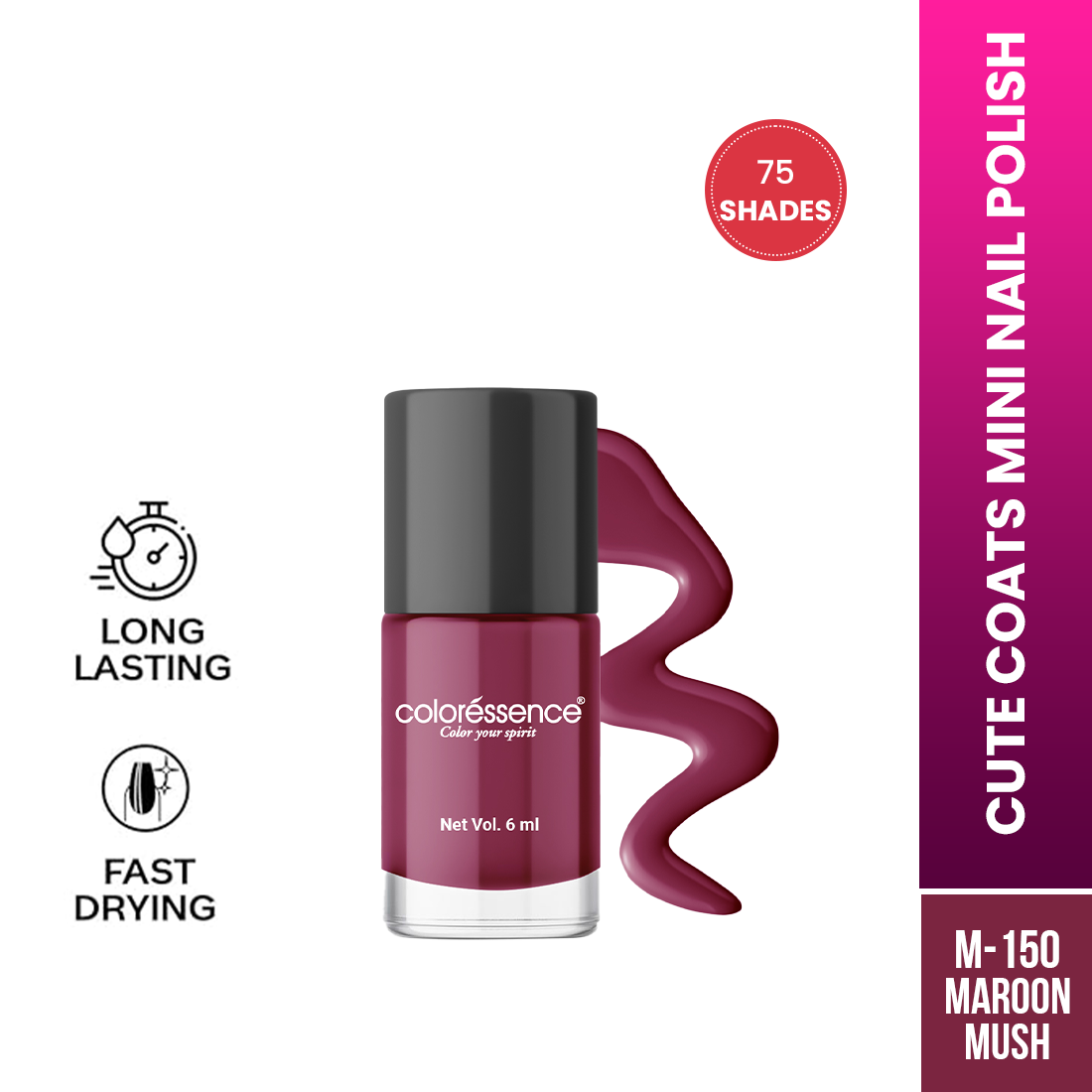Coloressence Cute Coats Nail Polish | 6 ml | iBellaa