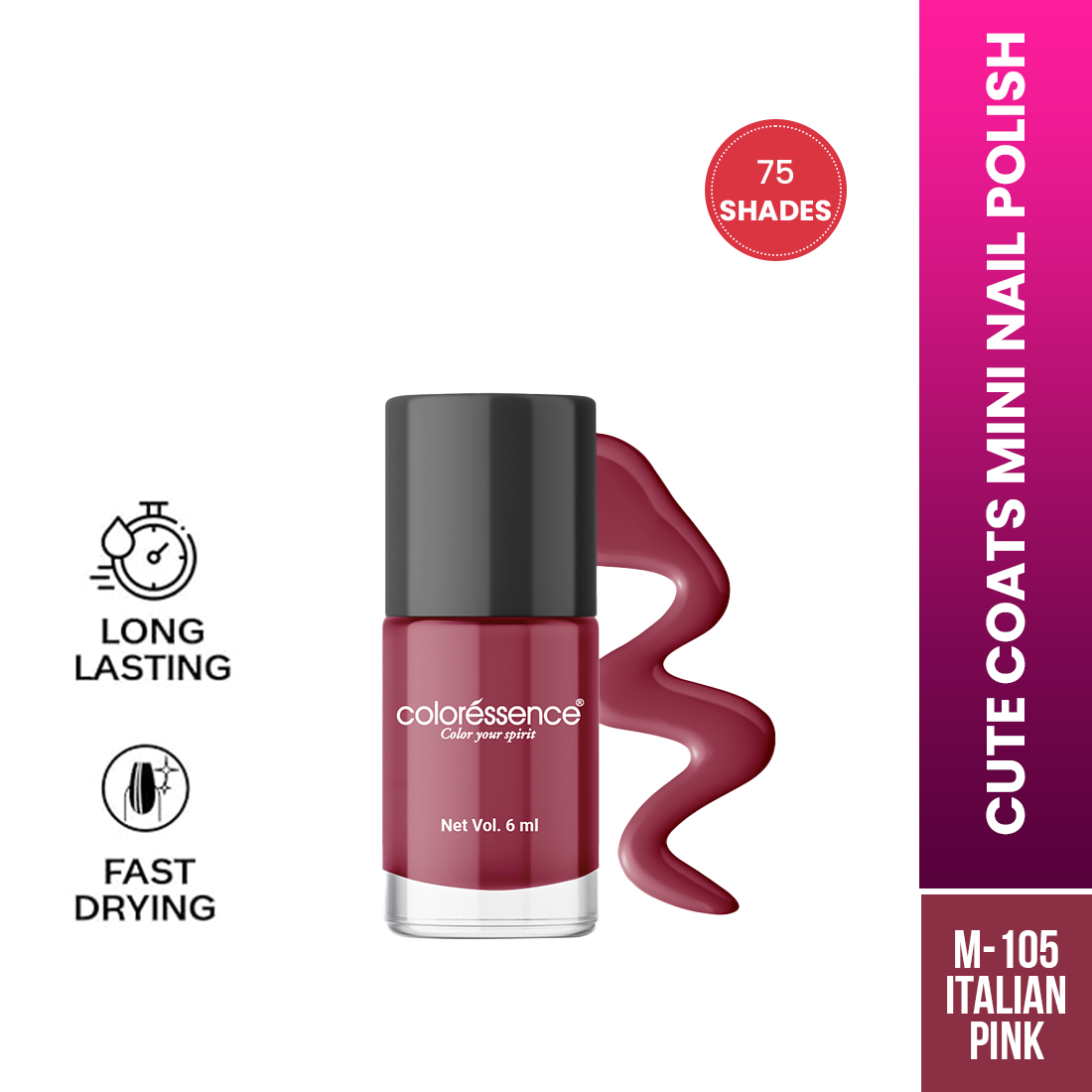 Coloressence Cute Coats Nail Polish | 6 ml | iBellaa