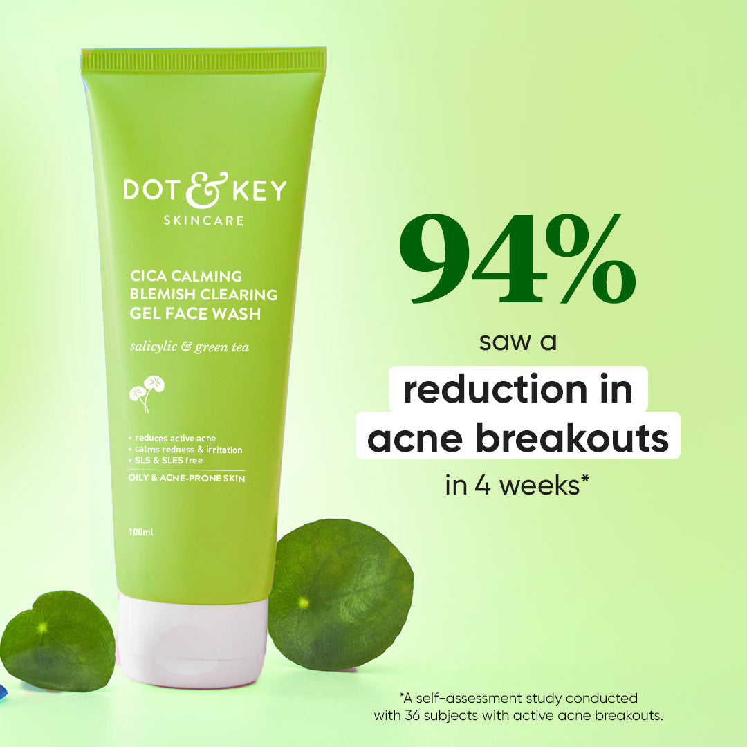 DOT & KEY Cica + Salicylic Acid Gel Face Wash for Oily Skin | iBellaa