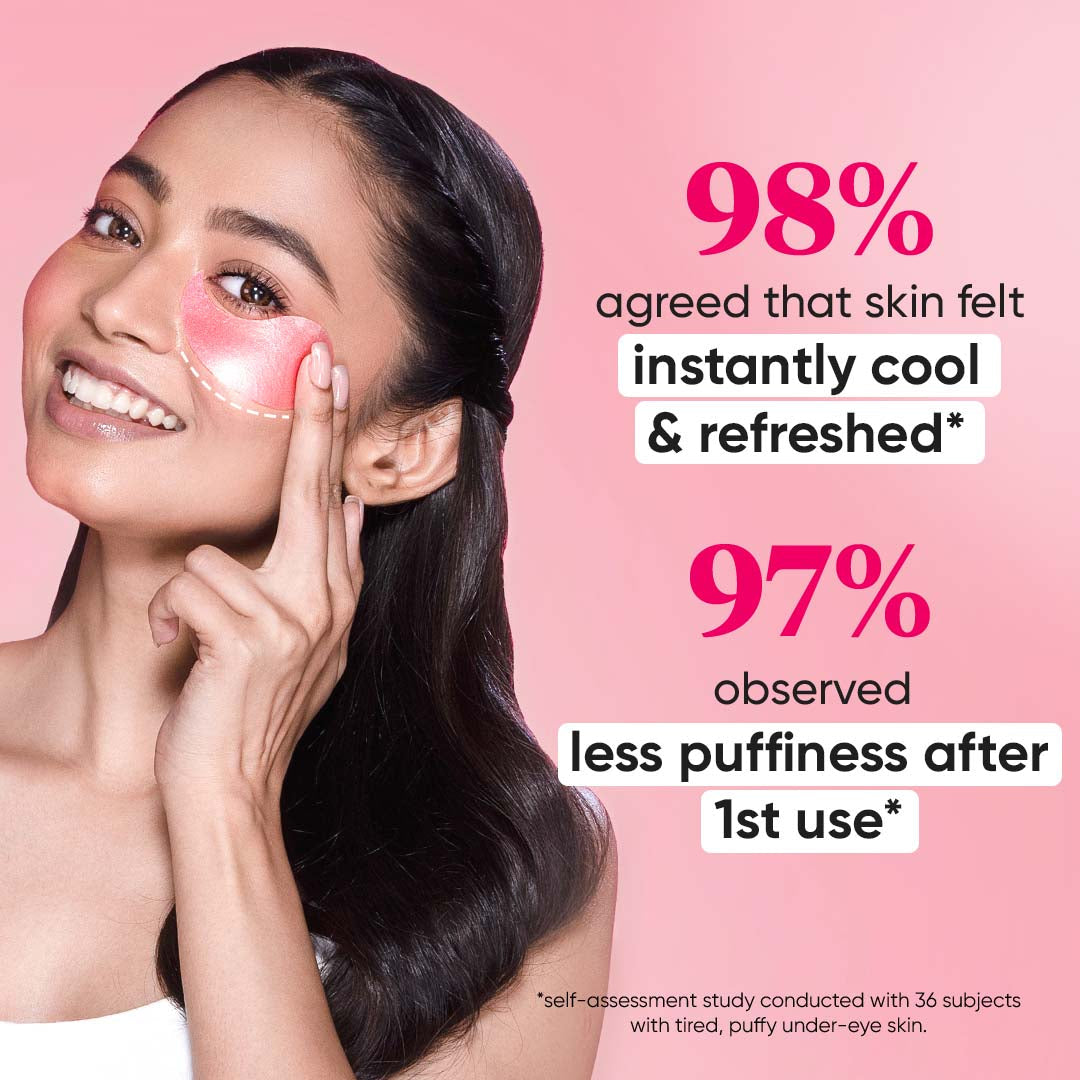 Dot & Key Watermelon Cooling Hydrogel Eye Patches | 30 Pairs | iBellaa