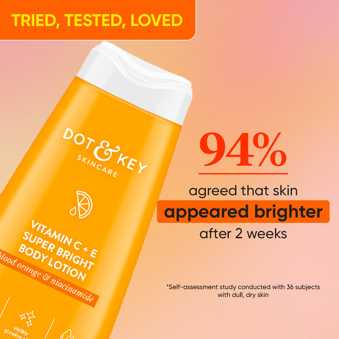 Dot & Key Vitamin C + E Body Lotion for Glowing Skin | 250 ml | iBellaa