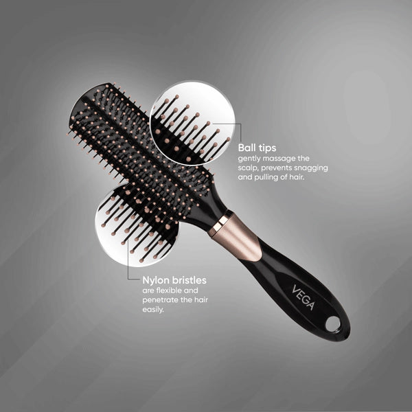 VEGA Flat Hair Brush - E34-FB | iBellaa