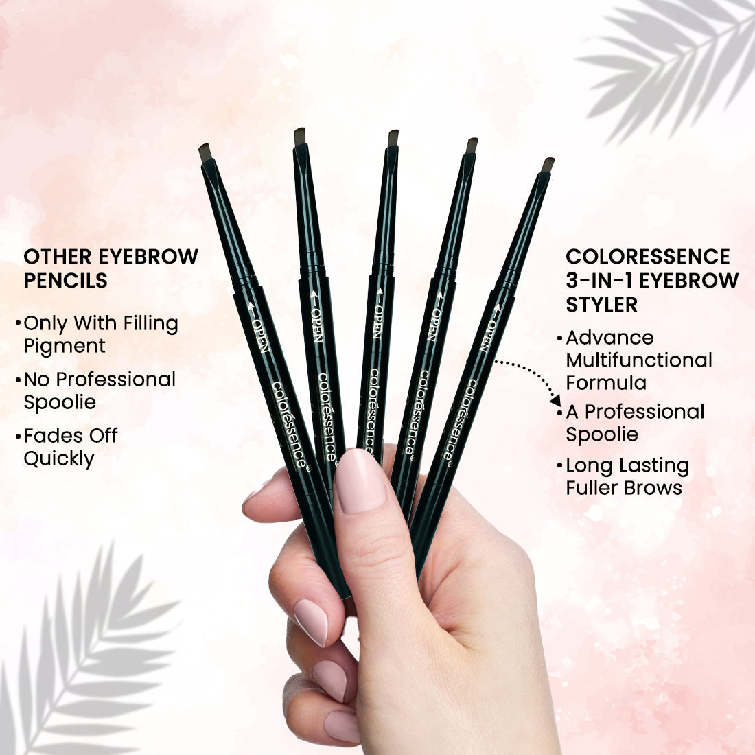 Coloressence Eye Brow Styler 3 In 1 Multifunction | 0.72 g | iBellaa