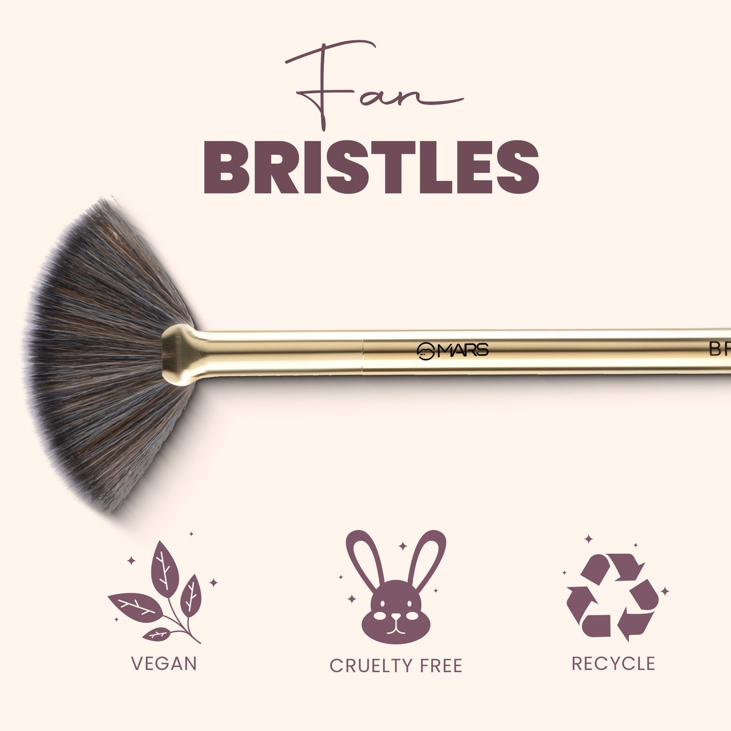 MARS Artist's Arsenal Brush | Fan Brush | iBellaa