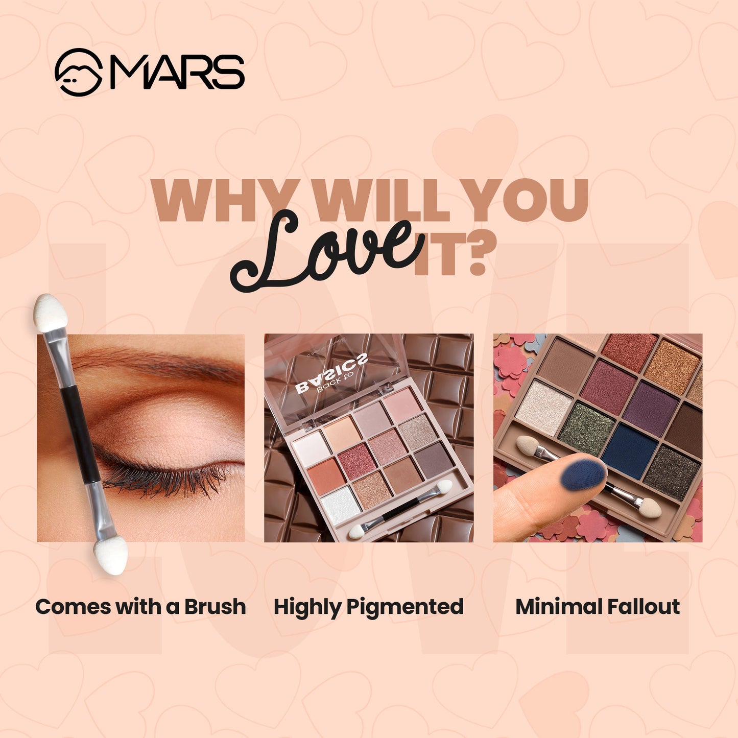 MARS Eyeshadow Palette | Back to Basics | 14.4 g | iBellaa