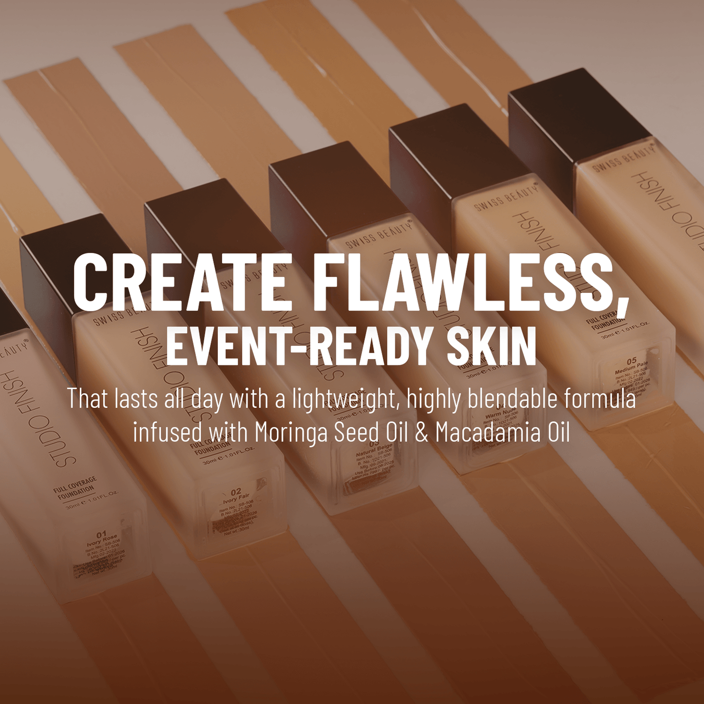 Swiss Beauty Studio Finish Foundation | 30 ml | iBellaa