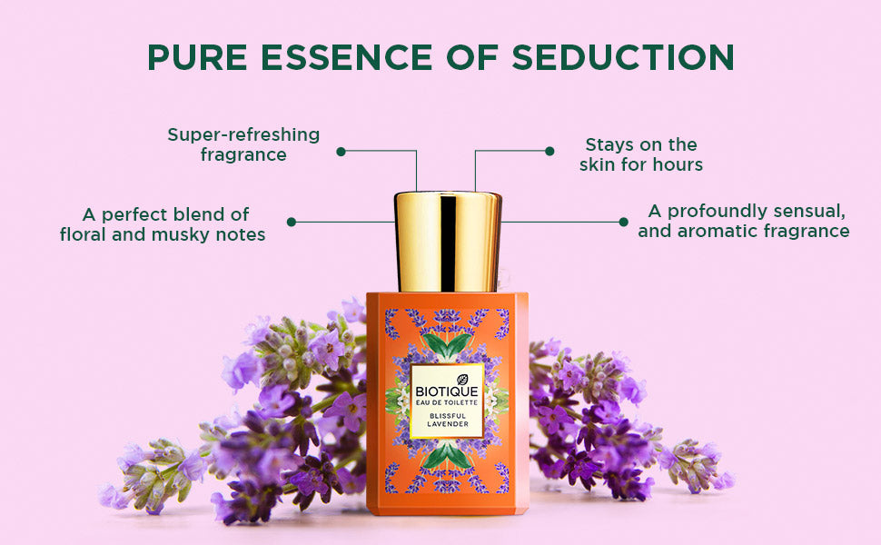 Biotique Blissfull Lavender Eau De Toilette 50ml | iBellaa