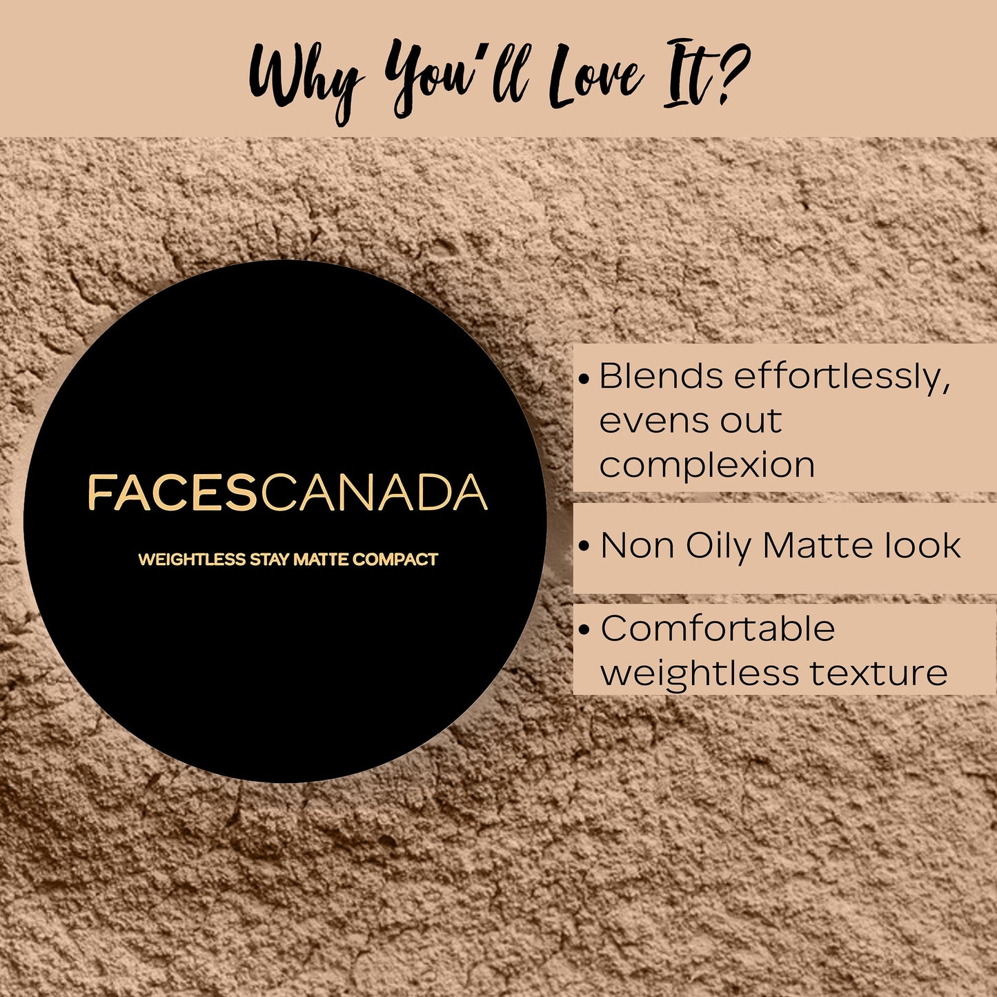 Faces Canada Weightless Matte Finish Compact | 9 g | iBellaa