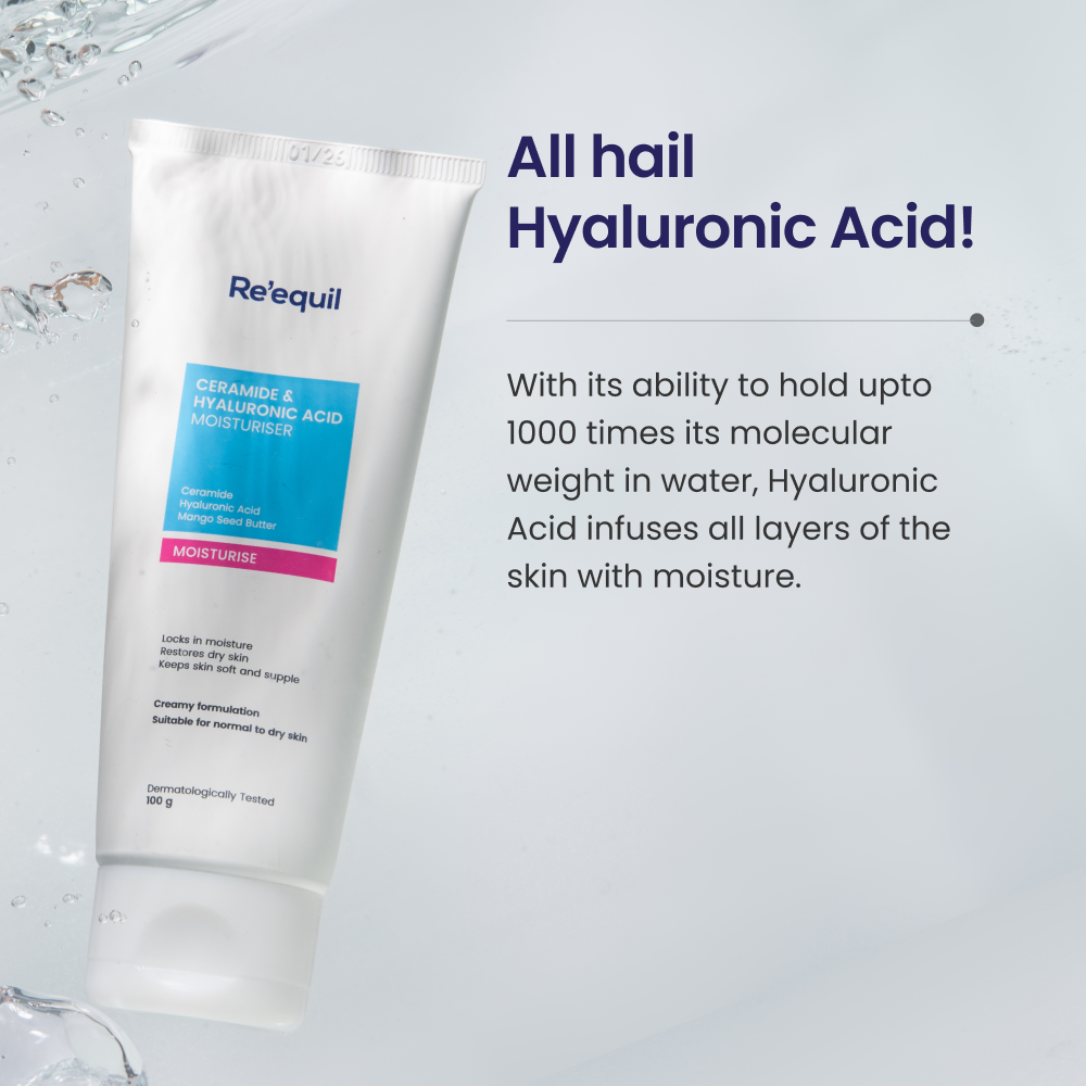 Re'equil Ceramide & Hyaluronic Acid Moisturiser | 100 g | iBellaa