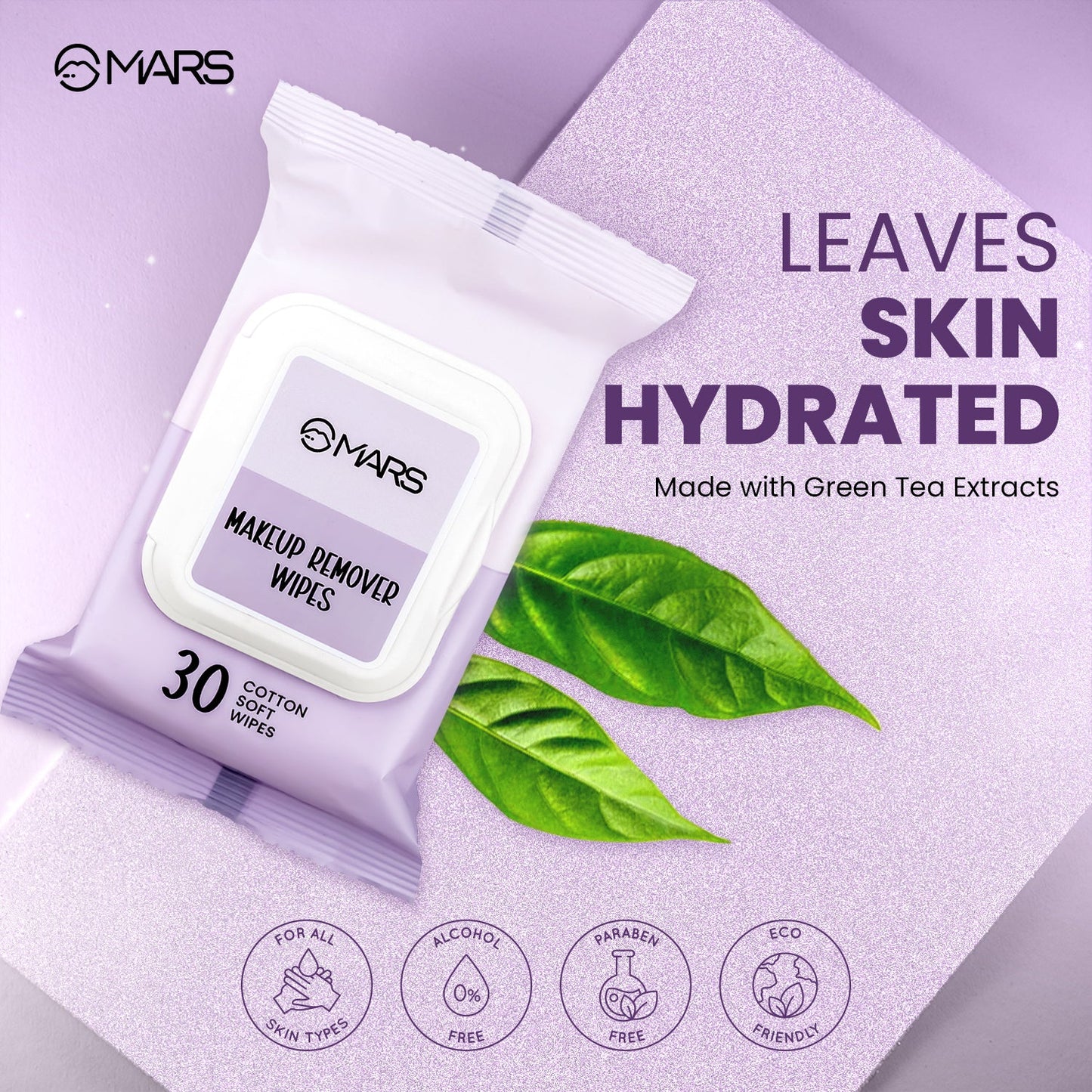 MARS Makeup Remover Wipes | 30 wipes | iBellaa