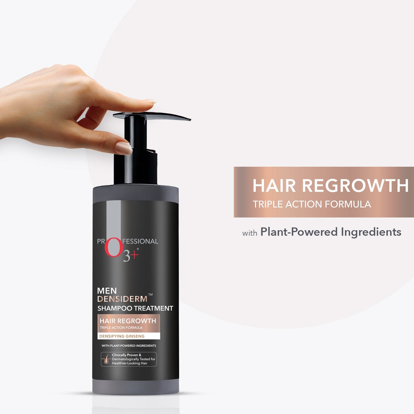 O3+ Men Densiderm Anti Hair Loss Shampoo for Dense hair & Regrowth | 200 ml | iBellaa