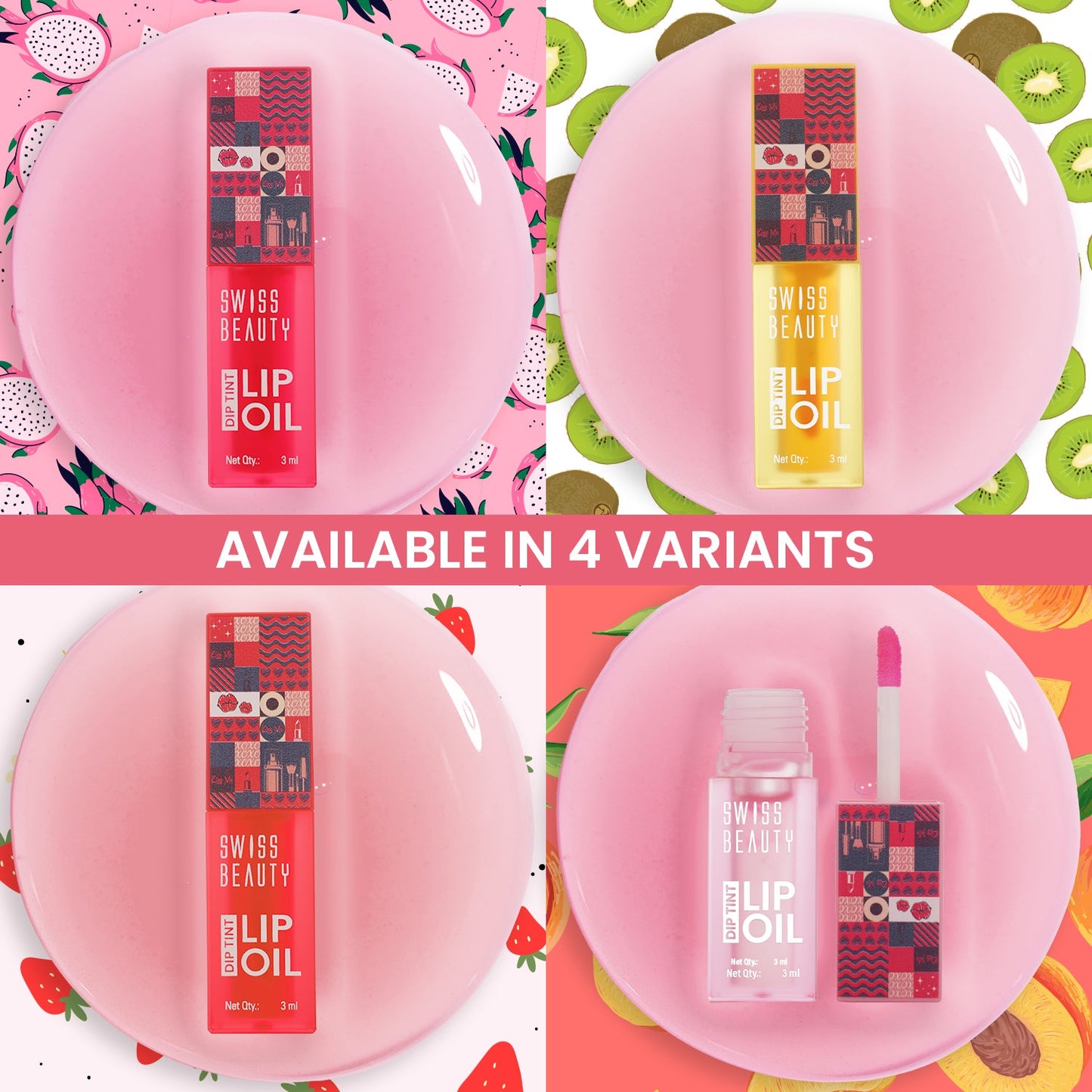 Swiss Beauty Dip Tint Lip Oil | 3 ml | iBellaa