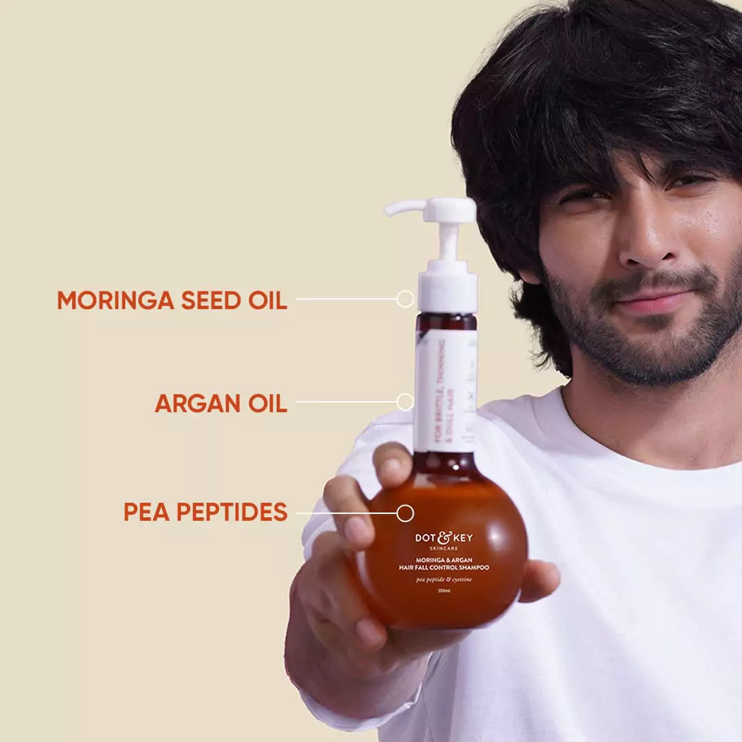Dot & Key Moringa & Argan Oil Shampoo for Hair Fall Control | iBellaa