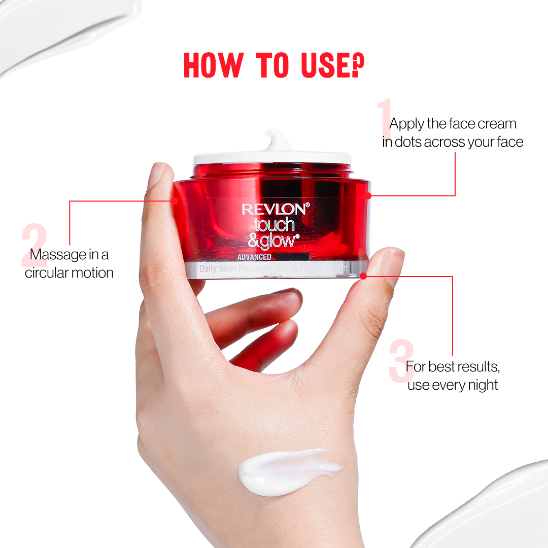 Revlon Touch & Glow Advanced Radiance Daily Skin Rejuvenating Night Cream | 50 ml | iBellaa