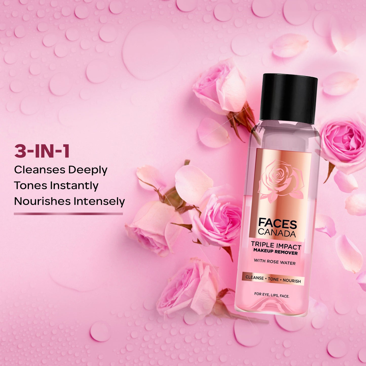Faces Canada Triple Impact Makeup Remover | 120 ml | iBellaa