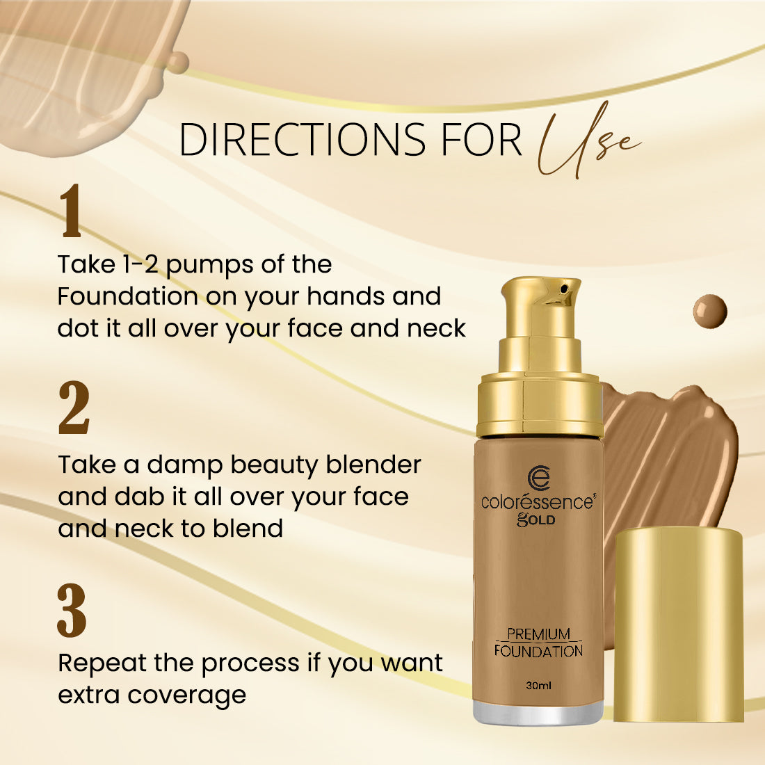 Coloressence True Tone Premium Foundation | 30 ml | iBellaa