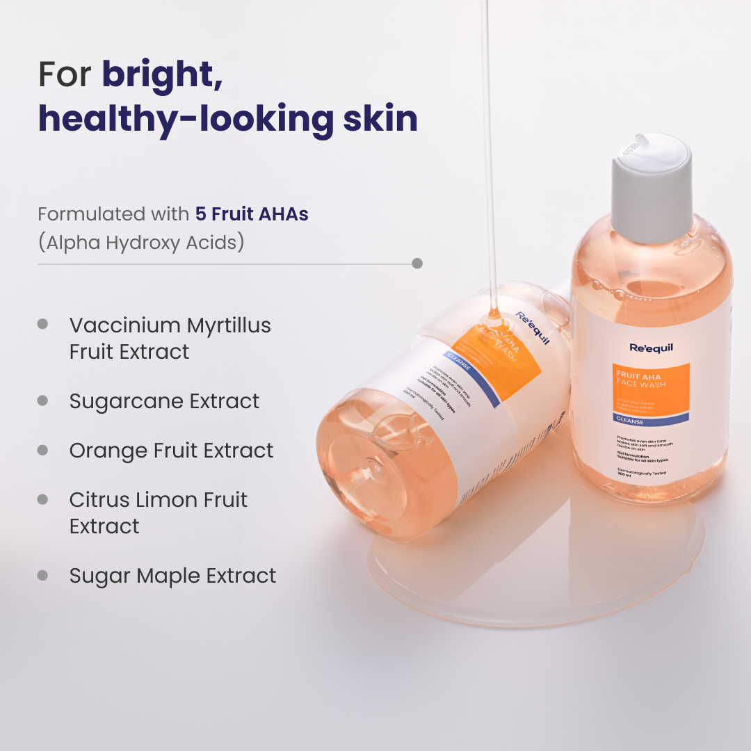 Re'equil Fruit AHA Face Wash | 200 ml | iBellaa