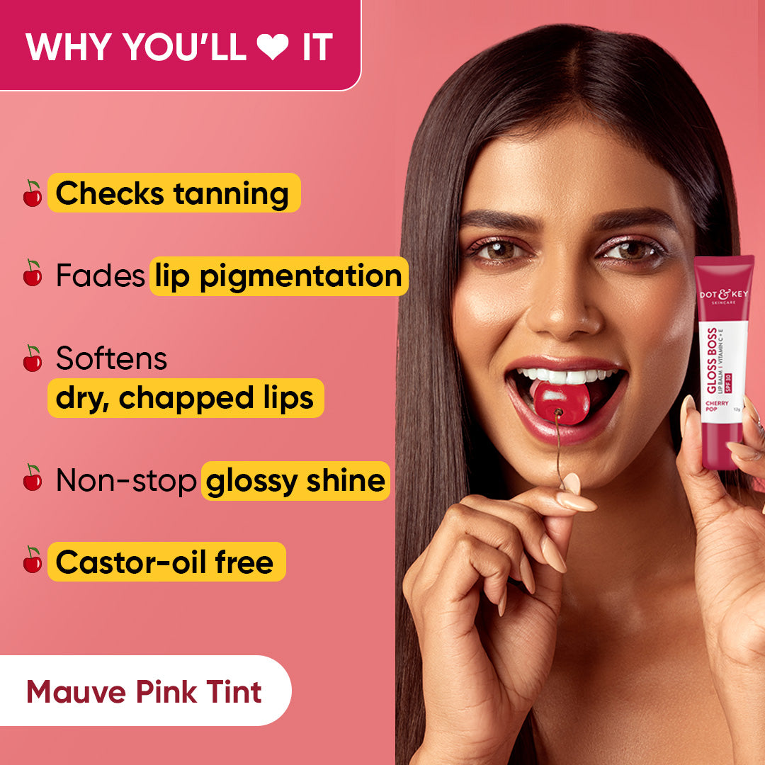 DOT & KEY Vitamin C + E Lip Balm with SPF 50+ | 12 g | iBellaa
