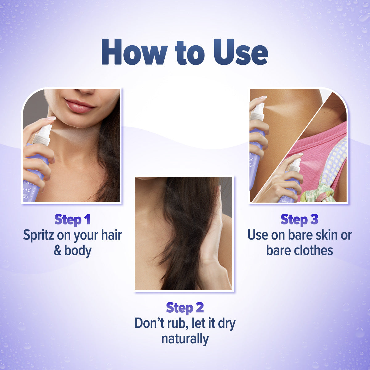 Aqualogica Refresh+ Sun Kissed Vanilla Perfume Body Mist with Zemea & Hyaluronic Acid - 150 ml | iBellaa