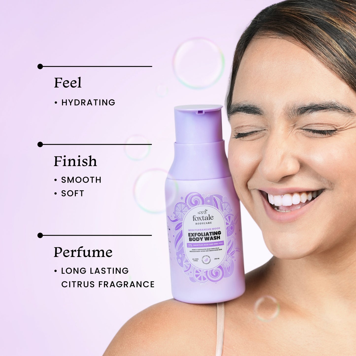 Foxtale Exfoliating Body Wash | 250 ml | iBellaa