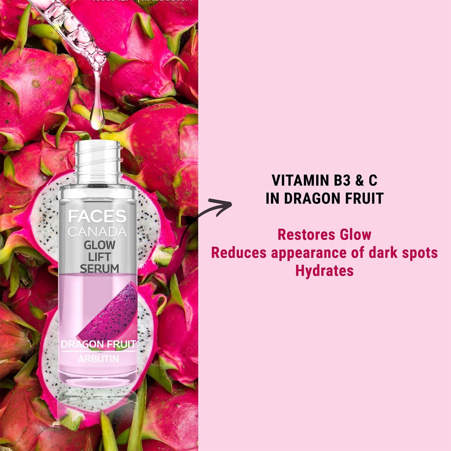 Faces Canada Glow Lift Serum Dragon Fruit | 27 ml | iBellaa