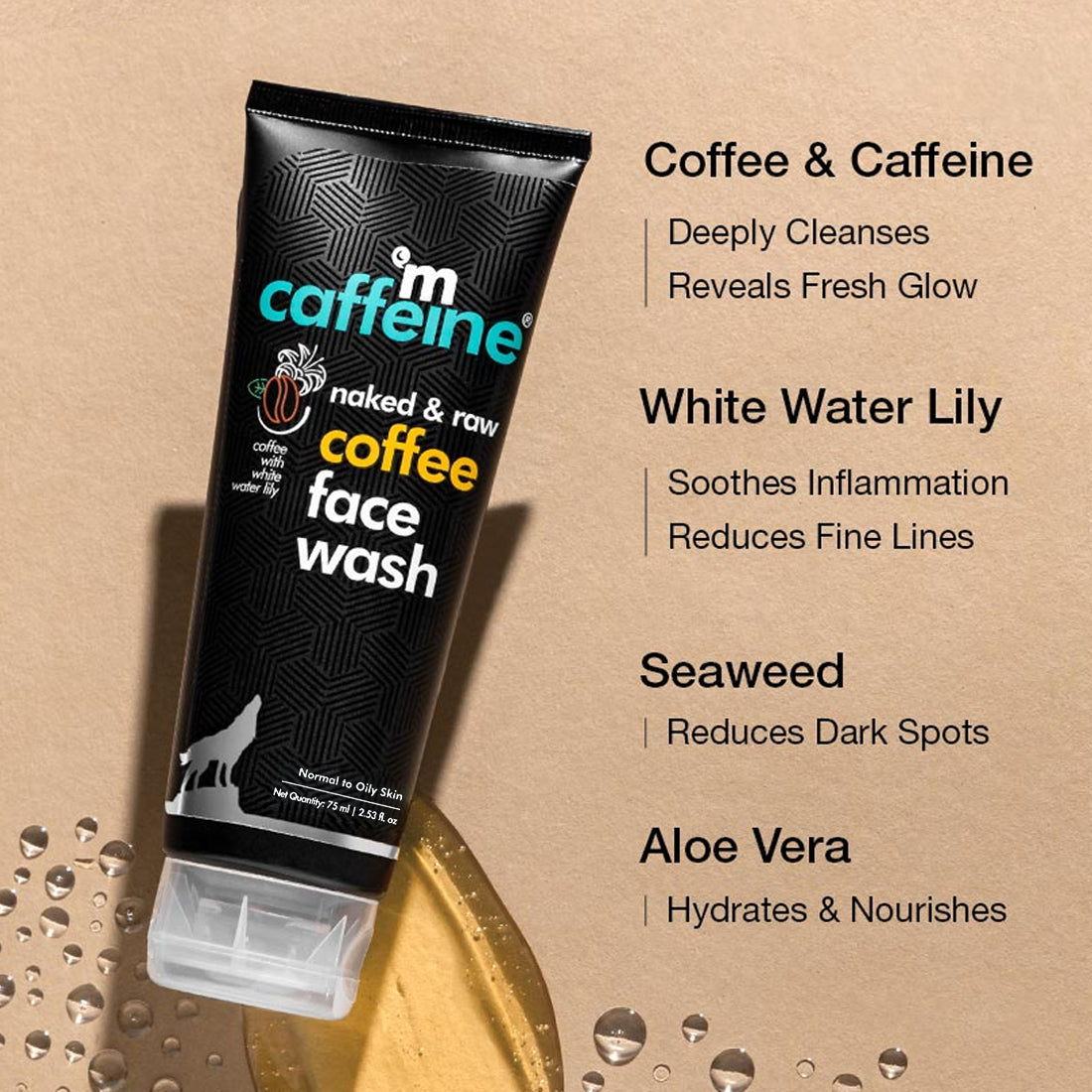 mCaffeine Coffee Face Wash - 75ml | iBellaa