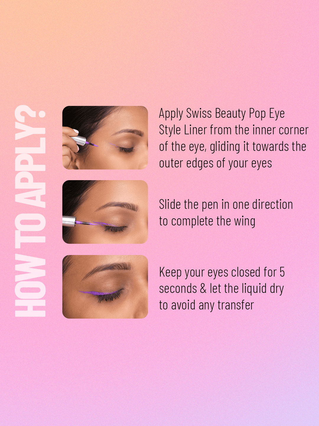 Swiss Beauty Pop Eye Sty-liner | 3 ml | iBellaa