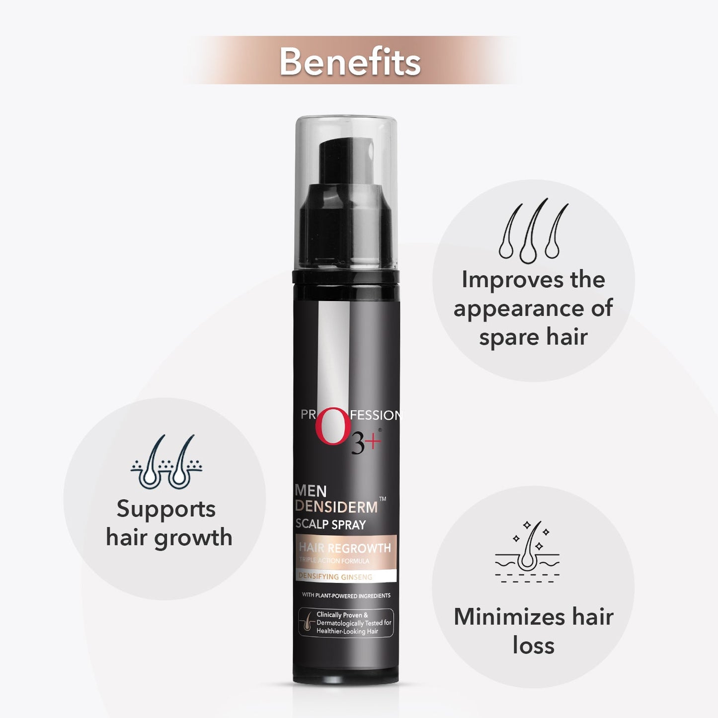 O3+ Densiderm Scalp Spray for Men | 50 ml | iBellaa