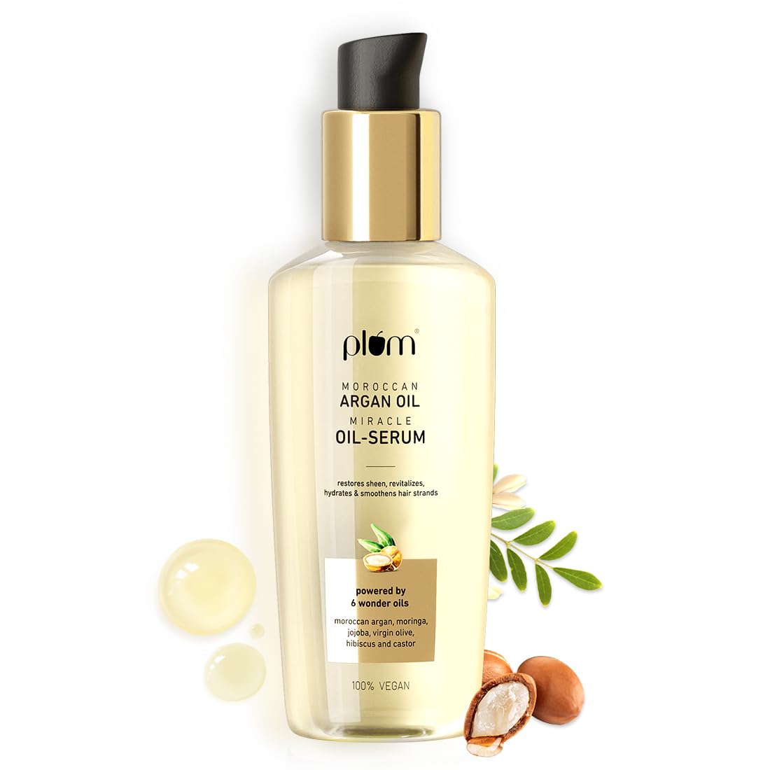 Plum Moroccan Argan Oil | 10x Frizz Reduction | 100ml | iBellaa