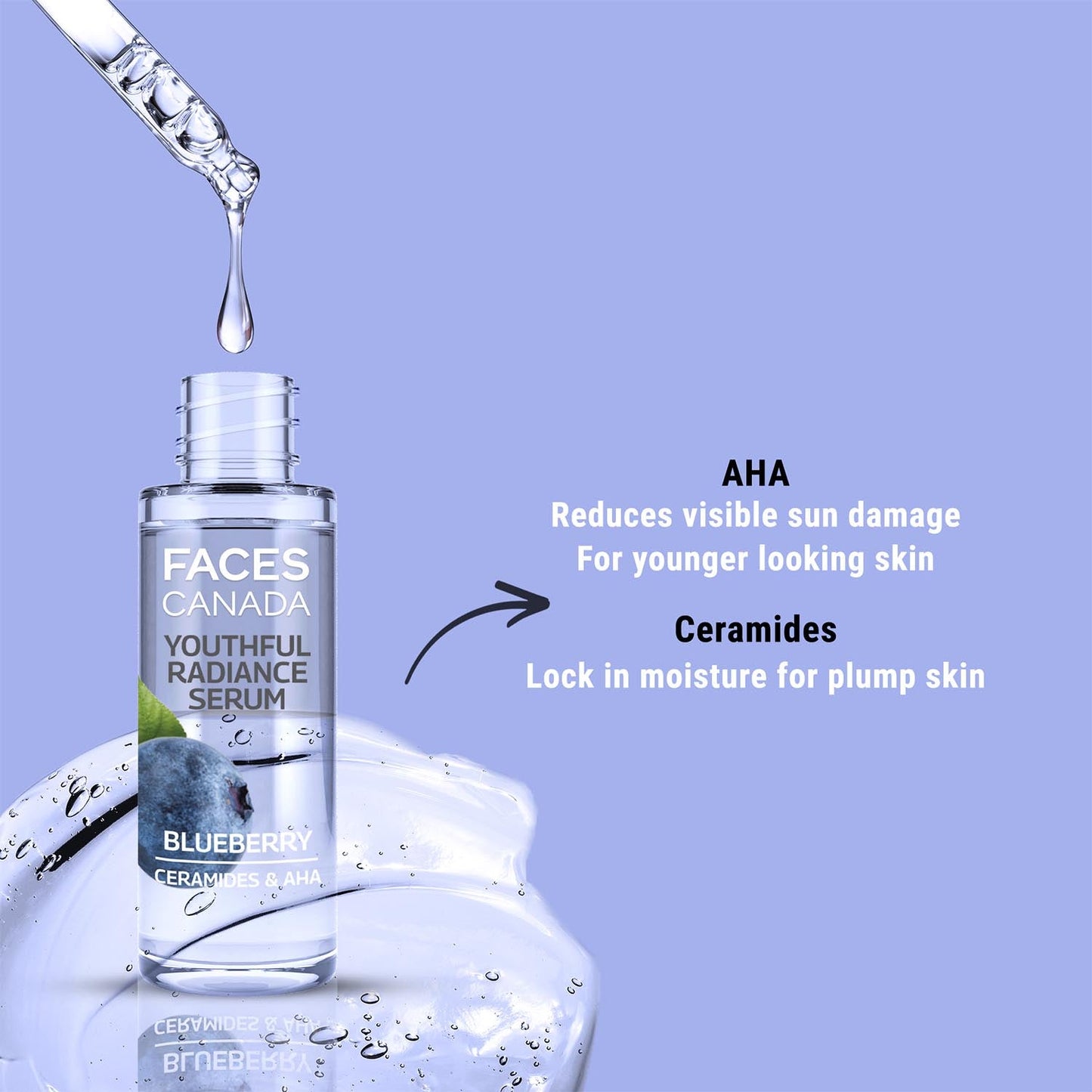 Faces Canada Youthful Radiance Serum Blueberry | 27 ml | iBellaa