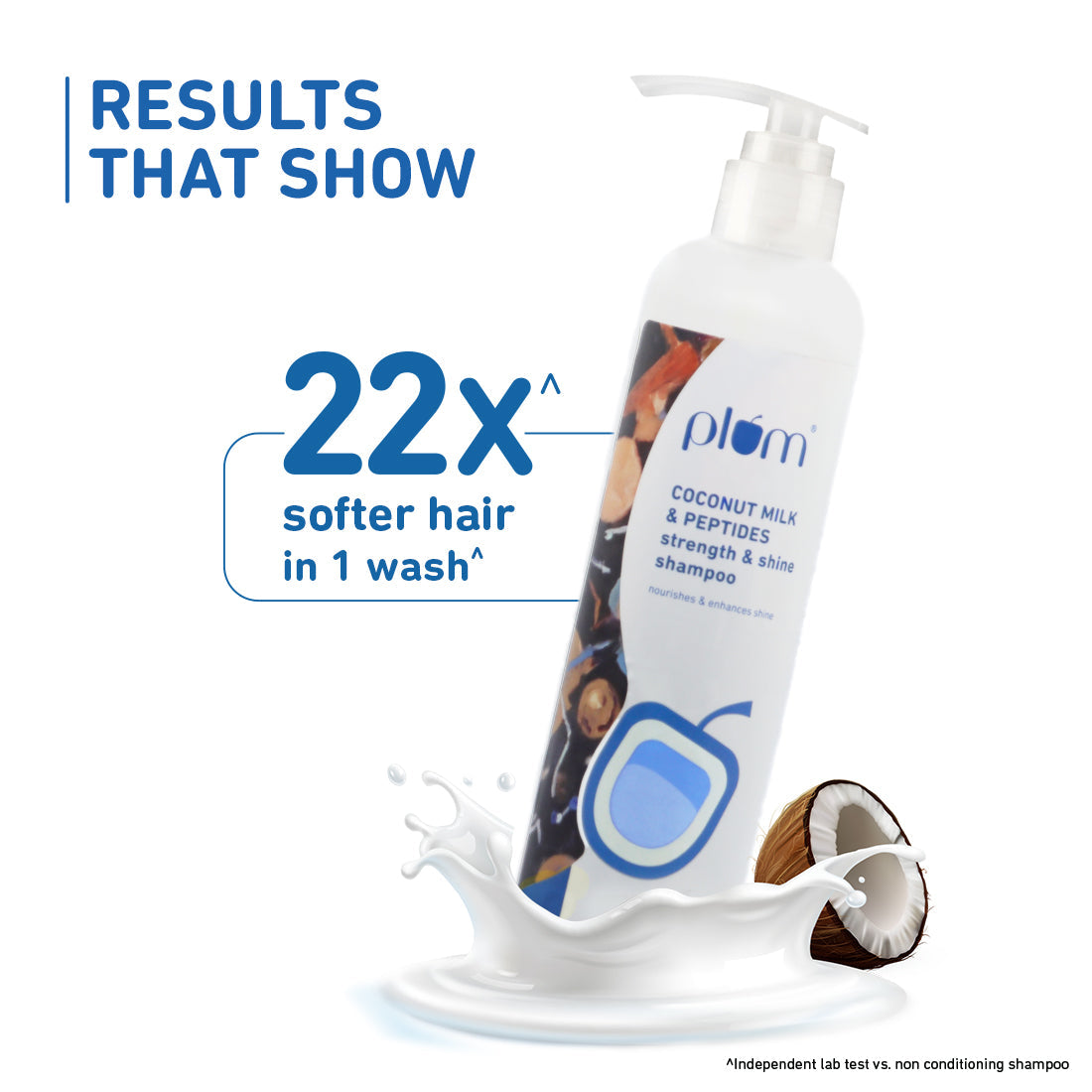 Plum Coconut Milk & Peptides Shampoo - 22x Softer Hair | iBellaa