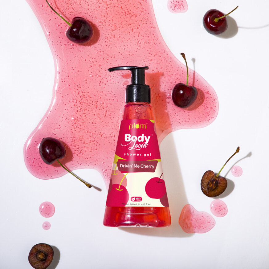 Plum Drivin' Me Cherry Shower Gel by Plum BodyLovin' | 240 ml | iBellaa