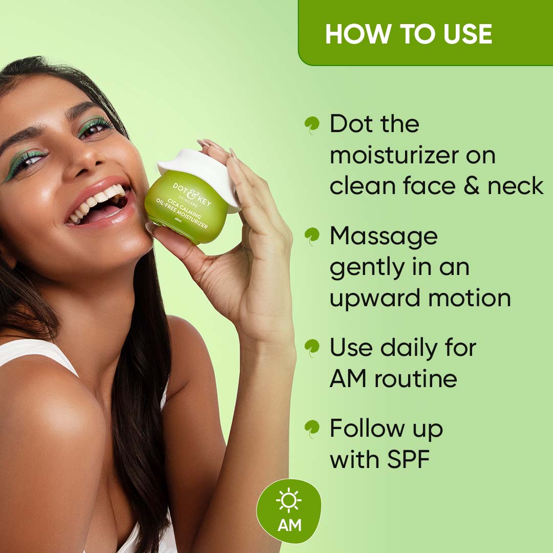 DOT & KEY Cica Calming Oil Free Moisturizer for Acne Prone Skin | 60 g | iBellaa