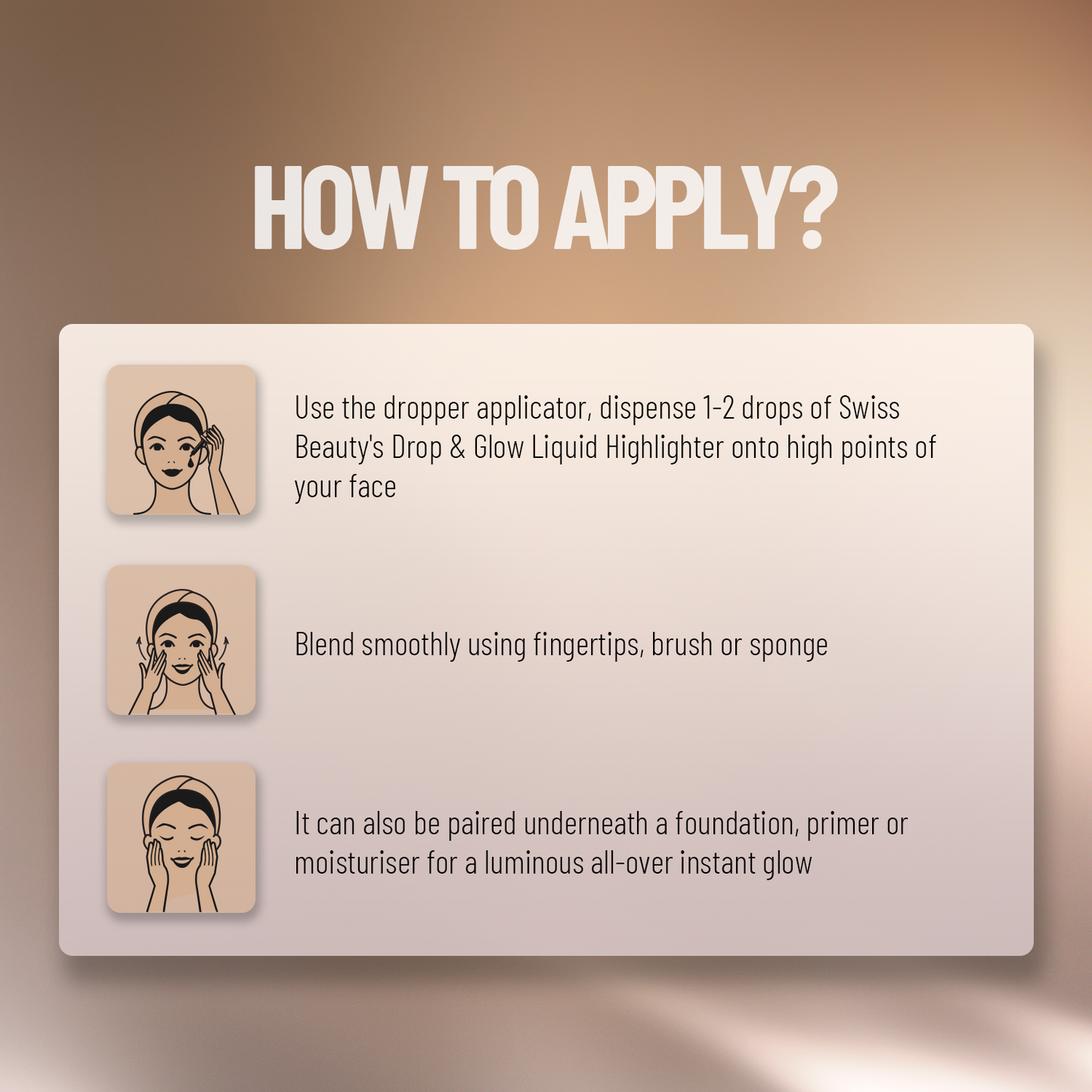 Swiss Beauty Liquid Highlighter | 18 ml | iBellaa