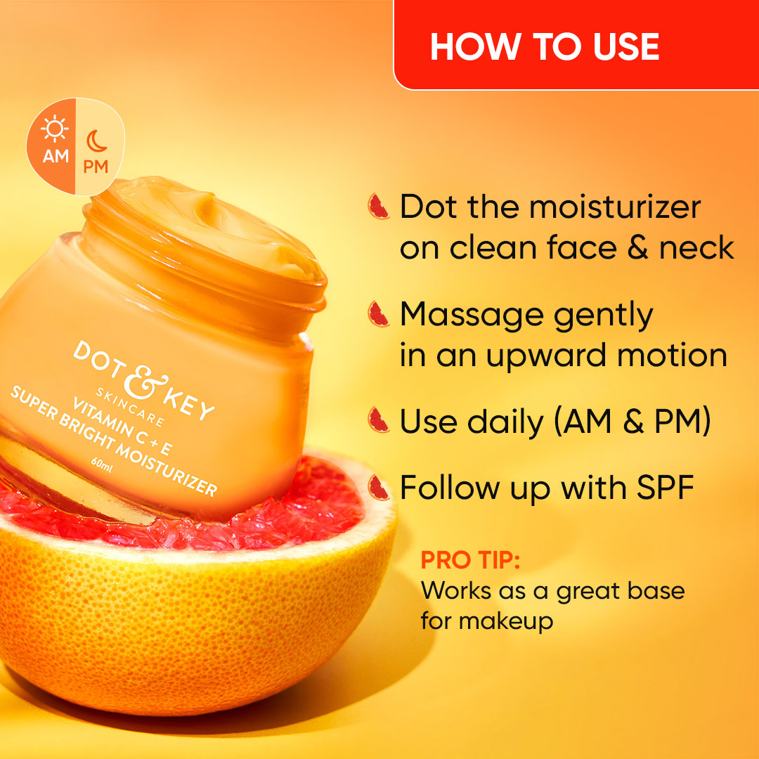 DOT & KEY Vitamin C + E Moisturizer for Glowing Skin | 60 ml | iBellaa