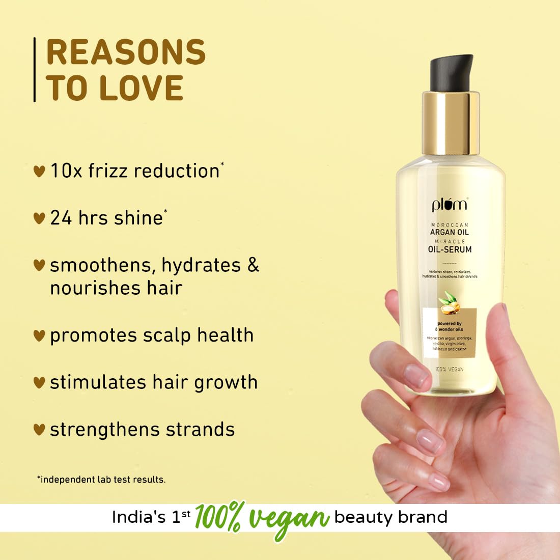Plum Moroccan Argan Oil | 10x Frizz Reduction | 100ml | iBellaa