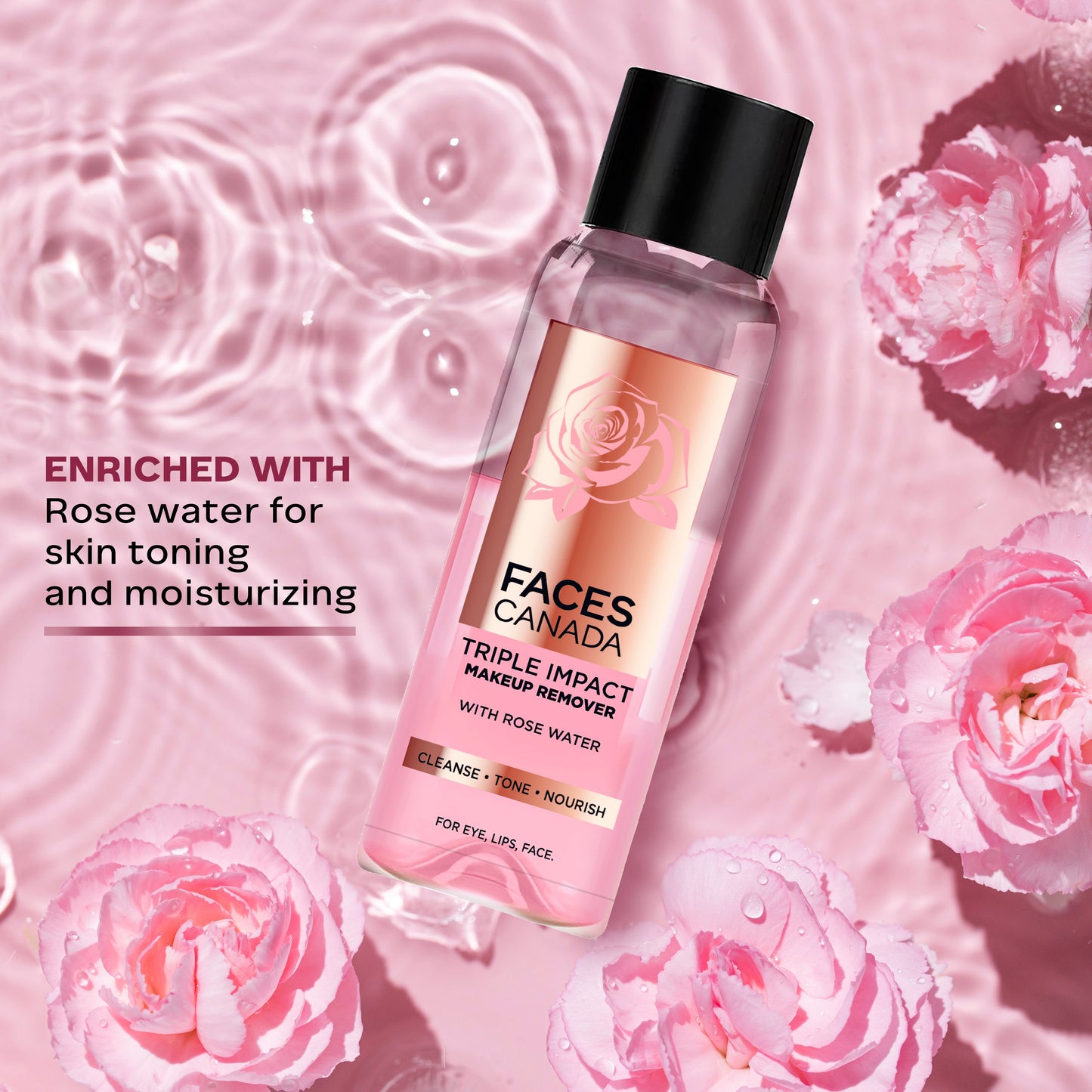 Faces Canada Triple Impact Makeup Remover | 120 ml | iBellaa