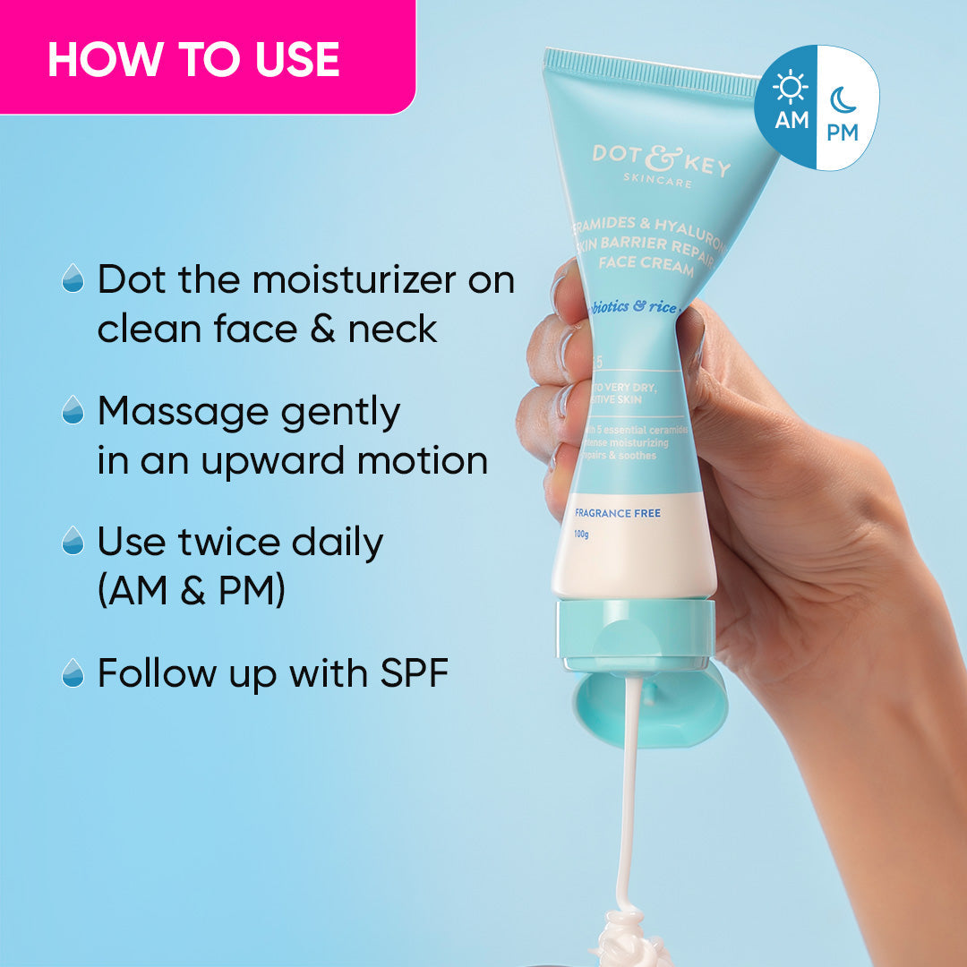 DOT & KEY Barrier Repair Moisturizer with Ceramides + Hyaluronic Acid | iBellaa